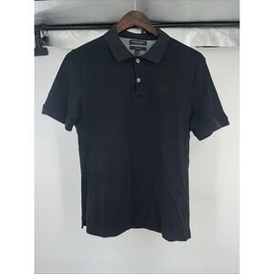 Banana Republic Polo Size Medium M Color Black Luxury Touch Standard Fit Shirt